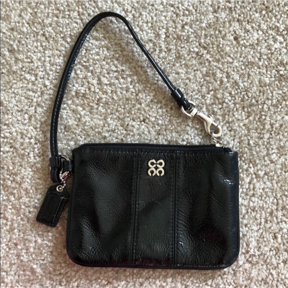 Patent Leather COACH Wristlet